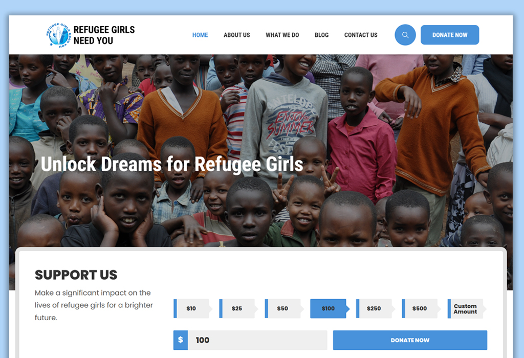 Refugee Girls Need You